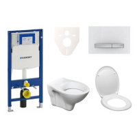 Cenově zvýhodněný závěsný WC set Geberit do lehkých stěn / předstěnová montáž+ WC S-Line S-line 