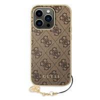 Originální Pouzdro Guess 4G obal přívěsek Charms case pro iPhone 14 Pro