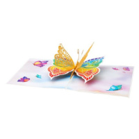 3D přání Šťastný motýl