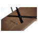 Hnědé dřevěné nástěnné hodiny o průměru 50cm