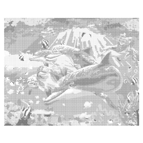 Tečkování - PODMOŘSKÝ SVĚT Rozměr: 40x50 cm, Rámování: bez rámu a bez vypnutí plátna