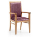 Estila Luxusní elegantní židle s područkami čalouněná Merapi
