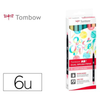 Tombow ABT Dual Pen Brush Sada oboustranných štětcových fixů - Candy colours 6 ks