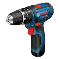 Aku příklepový šroubovák Bosch Professional GSB 12V-15 / 2cestný / max. O šroubu 7 mm / modrá Va