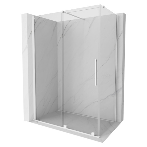 MEXEN/S Velar sprchový kout 150 x 85, transparent, bílá 871-150-085-01-20