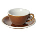 Loveramics Egg - Flat White 150 ml Cup and Saucer - Caramel