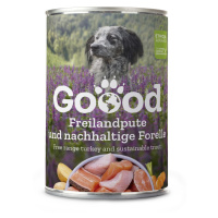 Goood Senior Freilandpute & Nachhaltige Forelle - konzerva s krůtím a pstruhovým masem 400 g