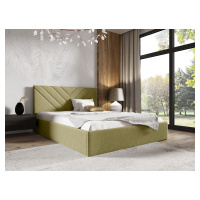 Eka Čalouněná postel LIZA 160x200 cm Barva látky Trinity: (2327) Zelená, Úložný prostor: Bez úlo