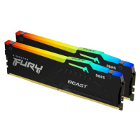 Kingston FURY Beast DDR5 128GB 5200MHz CL40 4x32GB RGB Černá