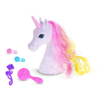 Unicorn česací hlava 20cm s doplňky