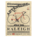 Ilustrace Raleigh Bicycle Vintage Style Advert, Wyatt 9, 30 × 40 cm