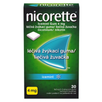 Nicorette Icemint Gum 4mg léčivé žvýkací gumy 30ks