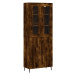 vidaXL Skříň highboard kouřový dub 69,5 x 34 x 180 cm kompozitní dřevo