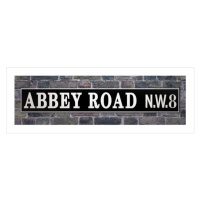 Umělecký tisk Abbey Road, (95 x 33 cm)