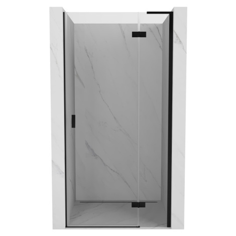 MEXEN/S Mist-H L sprchové dveře křídlové pravé 70, transparent, černá 8A5L-070-000-70-00-P