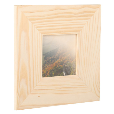 Dřevěný fotorámeček na zeď 23 x 23 cm