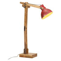 vidaXL Stojací lampa 25 W červená patina 33 x 25 x 130–150 cm E27