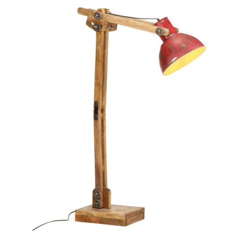 vidaXL Stojací lampa 25 W červená patina 33 x 25 x 130–150 cm E27