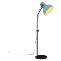 vidaXL Stojací lampa 25 W modrá patina 30 x 30 x 90–150 cm E27