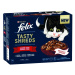 Felix Tasty Shreds Multipack hovězí, kuře, kachna a krůta ve šťávě 12x80g