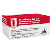 DICLOFENAC AL 25mg enterosolventní tablety 100 kusů