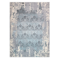 Dywany Łuszczów Kusový koberec Core W3824 Ornament Vintage cream/grey and blue - 160x220 cm