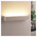 Lindby Bílá sádrová nástěnná LED lampa Santino, hranatá