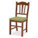 Jídelní dřevěná židle Stima SILVANA – buk, čalouněný sedák, nosnost 140 kg