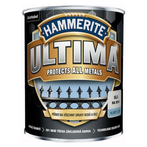 Hammerite Ultima Barva na kov 3v1 RAL9005 matná černá 0,75 l