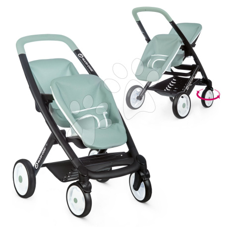 Kočárek pro dvojčata s polohovatelnými sedačkami Maxi Cosi Twin Pushchair Sage Smoby pro 42 cm p