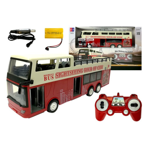 Mamido Double E Double E Dvoupatrový autobus na dálkové ovládání RC 2.4G 1:18