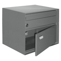 Poštovní schránka, š x v x h 390 x 315 x 310 mm, ocelový plech, s práškovým vypalovaným lakem, š