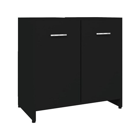 Shumee Koupelnová skříňka - černá, 60 × 33 × 61 cm, dřevotříska