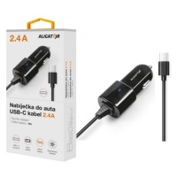 Nabíječka do auta ALIGATOR USB-C, 2.4A, Turbo charge, Black