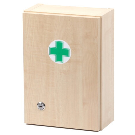 Lékárnička dřevěná s náplní ZM05 5 osob Stepar