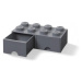 Úložný box LEGO s šuplíky 8 - tmavě šedý SmartLife s.r.o.