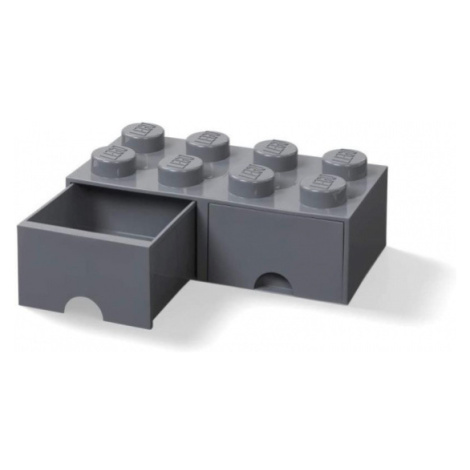 Úložný box LEGO s šuplíky 8 - tmavě šedý SmartLife s.r.o.