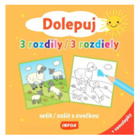 Dolepuj 3 rozdíly - sešit s ovečkou + samolepky