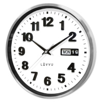 LAVVU Kovové hodiny s ukazatelem data DATE METAL LCT4050