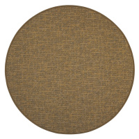 Vopi koberce Kusový koberec Alassio zlatohnědý kruh - 200x200 (průměr) kruh cm