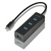 AXAGON HUE-S2C, 4x USB 3.0 CHARGING hub, micro USB nap. konektor, kabel USB-C 40cm