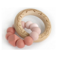 Mimijo Silikonové kousátko Donut Scarlett růžově/pudrové