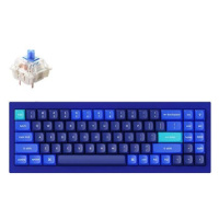 Keychron QMK Q7 70% Gateron G Pro Hot-Swappable Blue Switch Mechanical, Blue - US