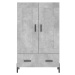 vidaXL Skříň highboard betonově šedá 69,5x31x115 cm kompozitní dřevo