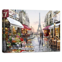 Obraz Styler Canvas Watercolor Paris I, 85 x 113 cm