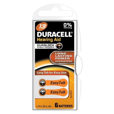 DURACELL 312 PR41 Baterie do naslouchadel 6 ks