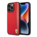 Ferrari FEHCP14LAXRE hard silikonové pouzdro iPhone 14 PRO 6.1" red Carbon