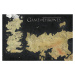 Umělecký tisk Game of Thrones - Westeros Map, 40 × 26.7 cm