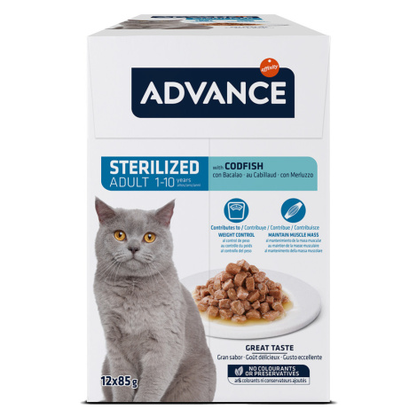 Advance Feline Sterilized treska - 24 x 85 g Affinity Advance Veterinary Diets