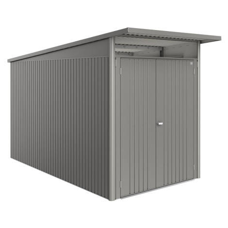 Biohort Zahradní domek AVANTGARDE ECO A4, šedý křemen metalíza, dvoukřídlé dveře